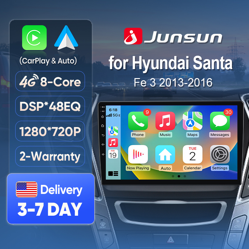 Japanese Lifestyle In Hindi - ジュンサンAI音声カーステレオラジオ ワイヤレスCarPlay（Apple、Android Auto対応）ヒュンダイIX45サンタフェ2013-2016用 タッチスクリーンBT GPS