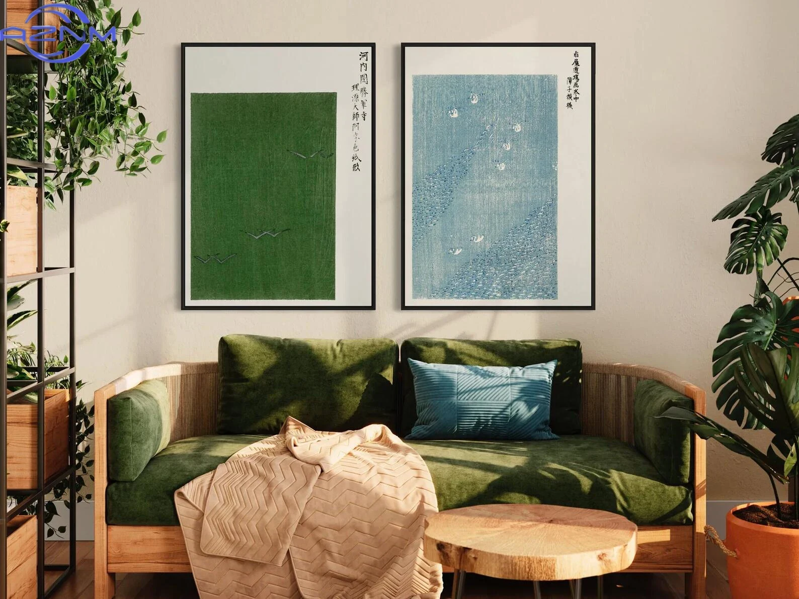 AZNM ヴィンテージ日本製キャンバス壁画プリントポスターT - Japanese Lifestyle Home のレビューと価格