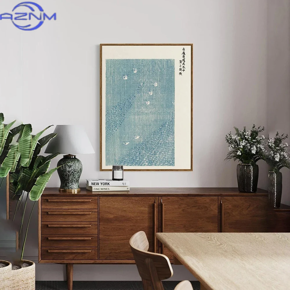 AZNM ヴィンテージ日本製キャンバス壁画プリントポスターT - Japanese Lifestyle Home のレビューと価格