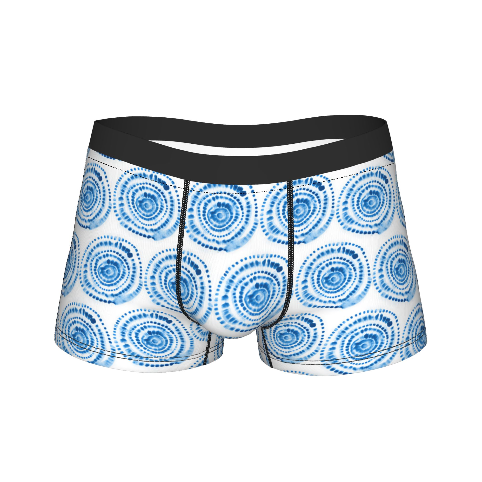 シームレスなしわ模様の絞り染め装飾下着男性ショーツブリーフセ - Shibori Tie Dye のレビューと価格