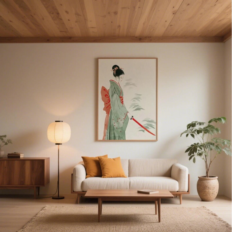 富士山と鶴日本の壁プリント現代ミニマリスト風景アート伝統的な - Japanese Lifestyle Home のレビューと価格
